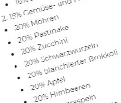 Barfgold Inhaltsangaben: 7x 20% = 100% ?